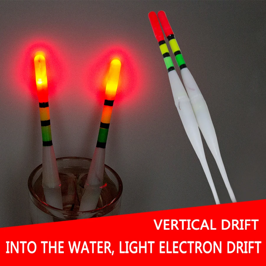 10 قطع عوامات صيد إلكترونية مض - مراجعة Fishing Boat Navigation Light وسعره