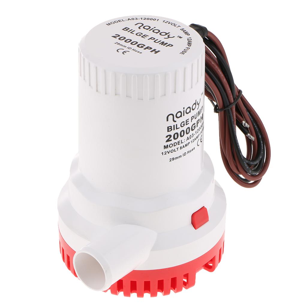 مضخة غاطسة 12 فولت 2000 جالون  - مراجعة Fishing Boat Bilge Pump وسعره