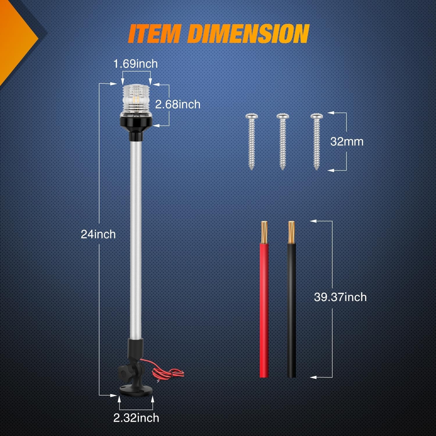 مصباح خلفي للقوارب البحرية من  - مراجعة Fishing Boat Navigation Light وسعره