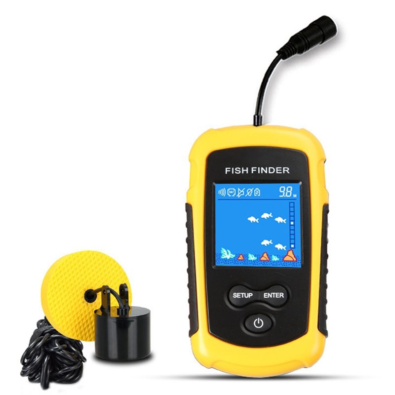 جهاز ABHT-Kayak المحمول لتحديد - مراجعة Fishing Boat Depth Finder وسعره