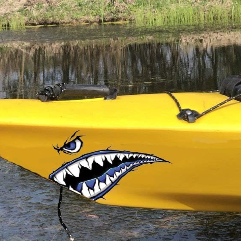2 قطعة أسنان القرش الفم قارب م - مراجعة Fishing Boat Oar وسعره