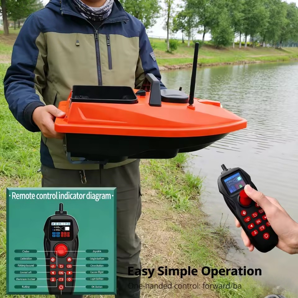 قارب طعم صيد بالتحكم عن بعد (R - مراجعة Fishing Boat Anchor وسعره
