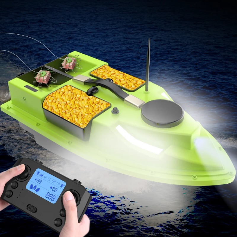 قارب طُعم D19 يعمل بنظام تحديد - مراجعة Fishing Boat Gps وسعره